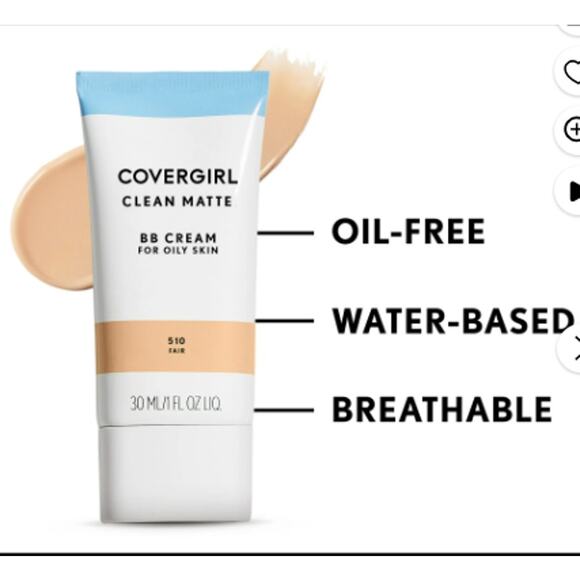 COVERGIRL Clean Matte BB Cream Oily Skin 510 Light New Sealed Makeup Foundation - Picture 1 of 4